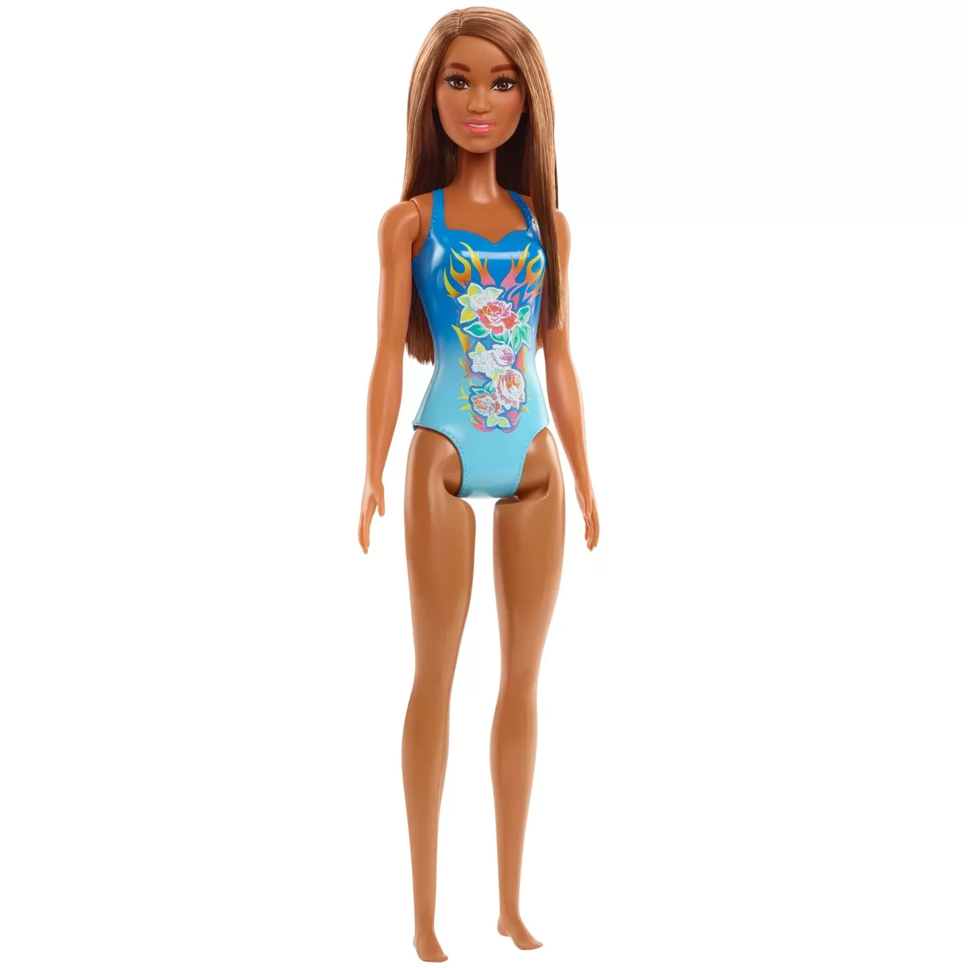 Papusa barbie satena cu costum de baie albastru, varsta de la 3 ani la 10 ani [2]