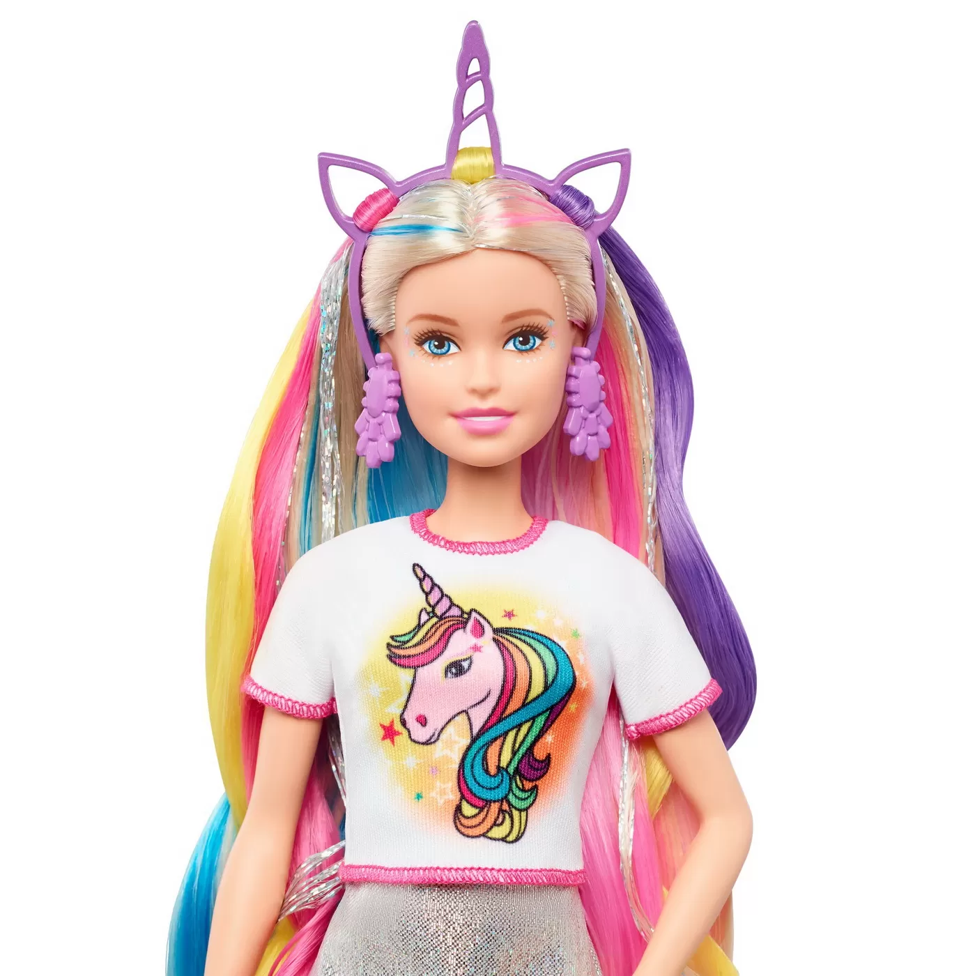 Papusa barbie set de joaca parul stralucitor, varsta de la 3 ani la 12 ani [6]