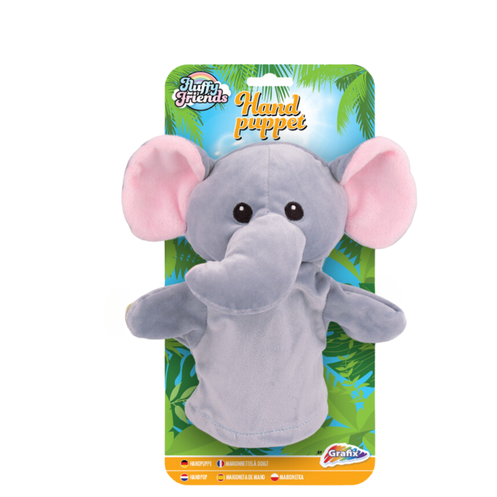 Papusa de mana - Elefant vesel [1]