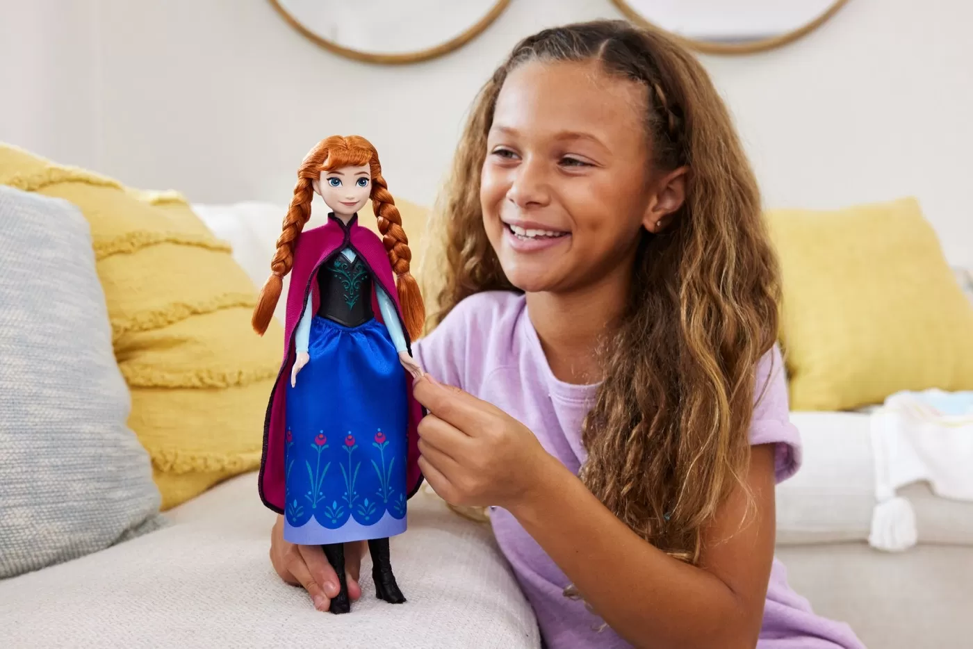Papusa disney frozen anna cu codite, varsta de la 3 ani la 8 ani [3]