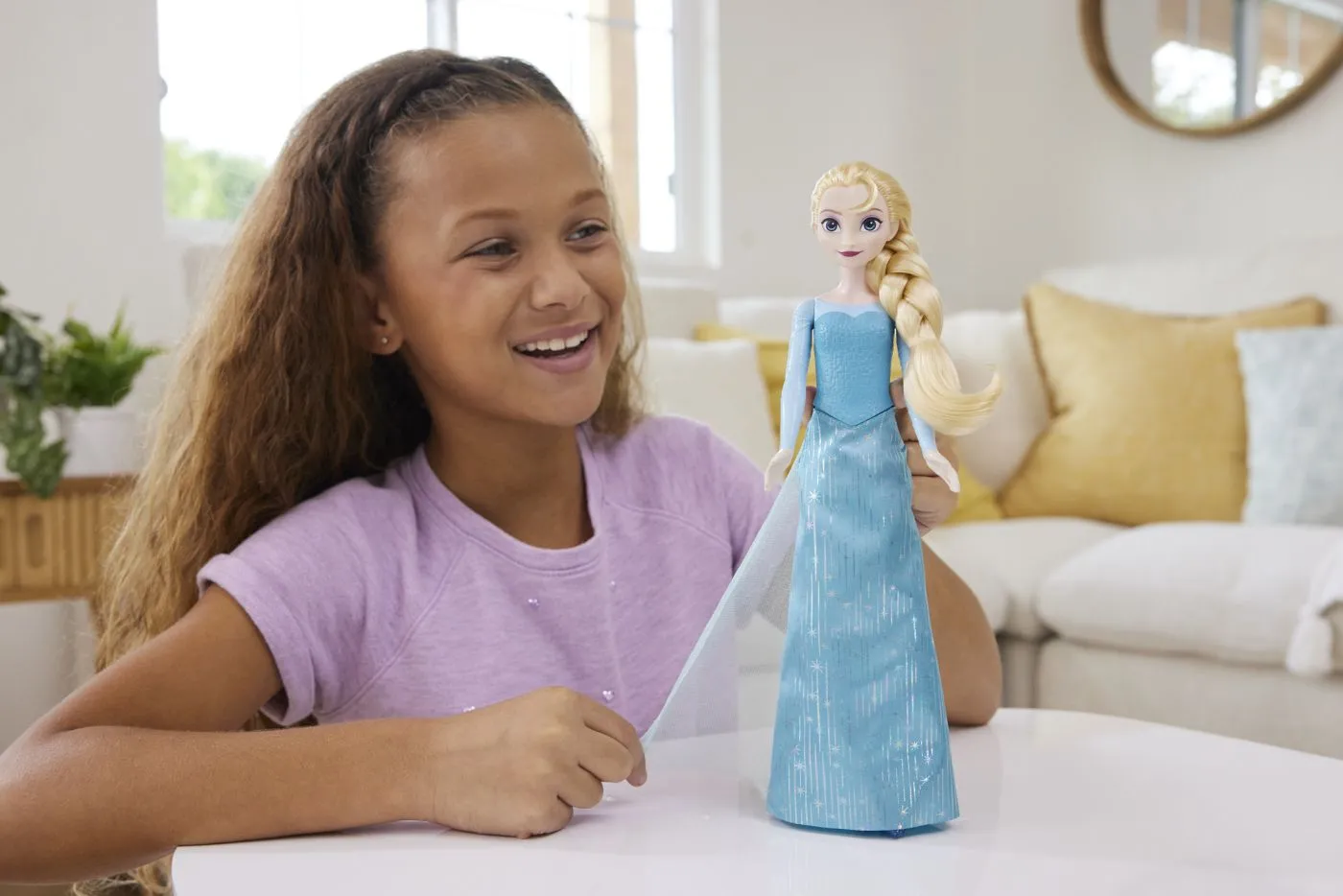 Papusa disney frozen elsa cu rochie albastra [3]