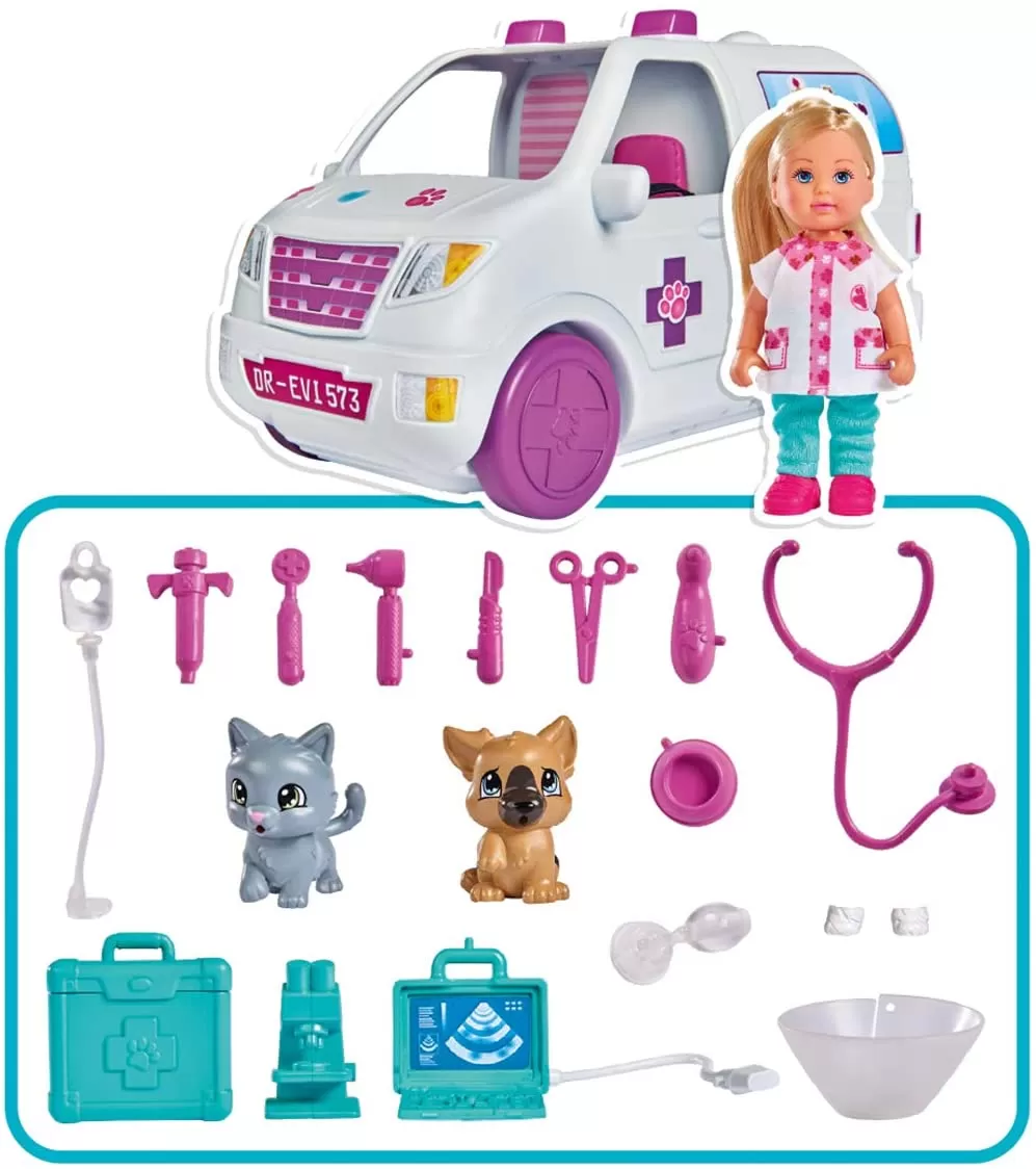 Papusa evi veterinar cu rulota accesorizata [4]