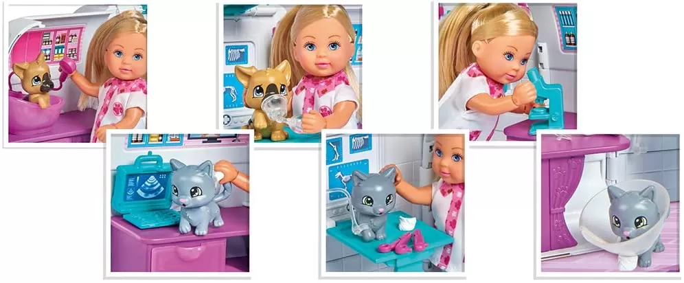 Papusa evi veterinar cu rulota accesorizata [5]