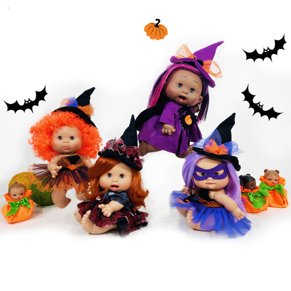 Papusa Nines D'Onil, Colectia Funtastic Halloween, cu miros de vanilie, 26 cm, copii varsta 3 ani+,6 ani+,8 ani+ [2]