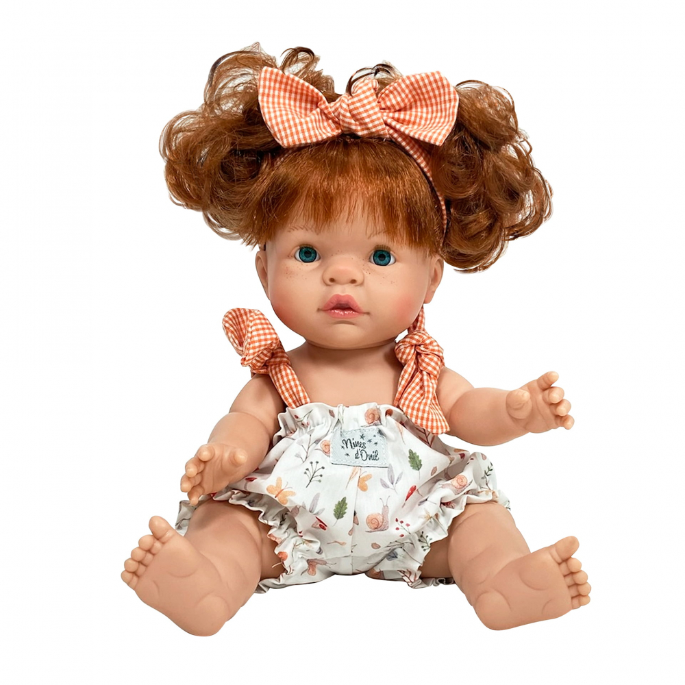 Papusa Nines D'Onil, Joy, cu parul roscat, cu fundita roz, cu miros de vanilie 37 cm [1]