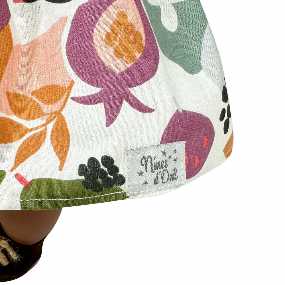 Papusa Nines D'Onil, Maria Afro, cu sunete, cu bebelus, cu rochie mov, cu miros de vanilie, 45 cm [3]