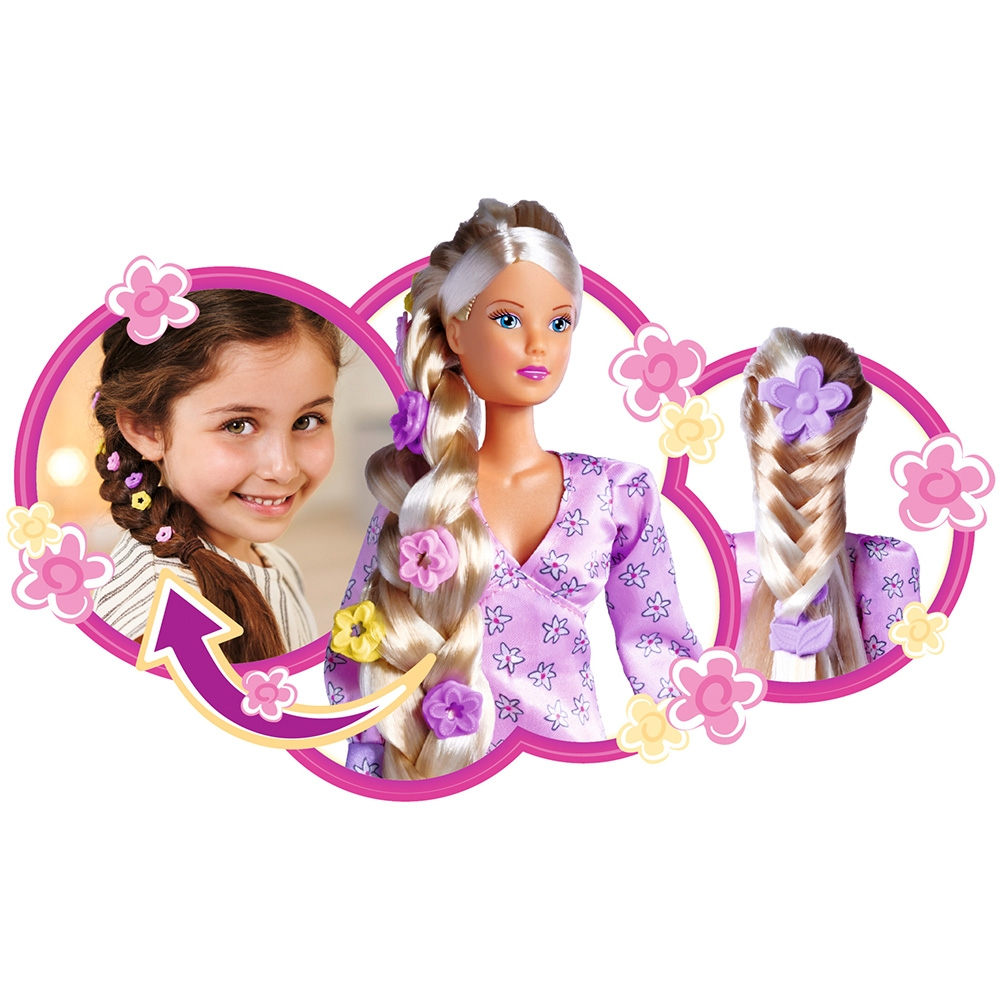 Papusa Simba Steffi Love Flower Hair 29 cm cu accesorii [7]