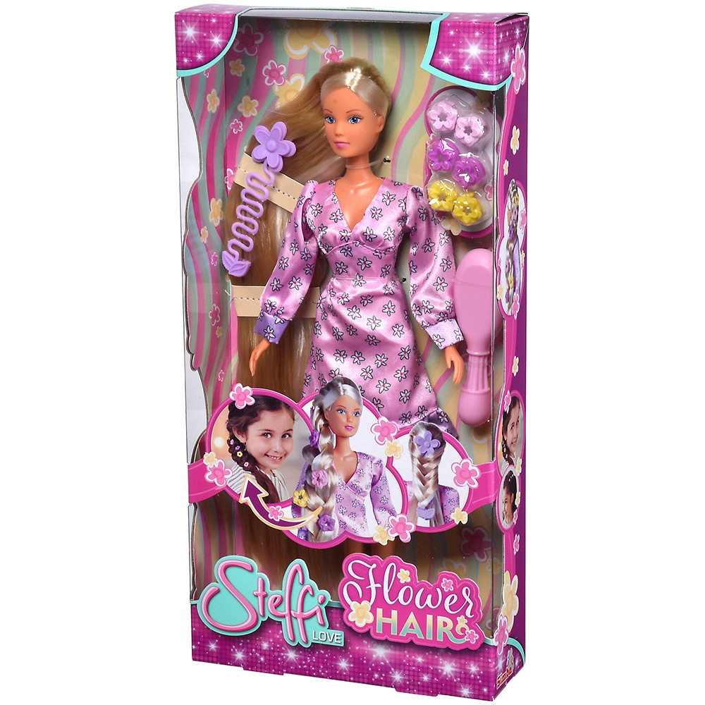 Papusa Simba Steffi Love Flower Hair 29 cm cu accesorii [12]