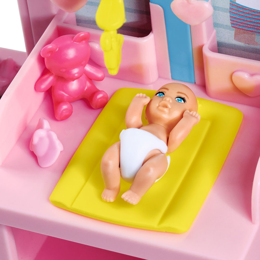 Papusa Simba Steffi Love Newborn Baby Room 29 cm cu figurina si accesorii [6]