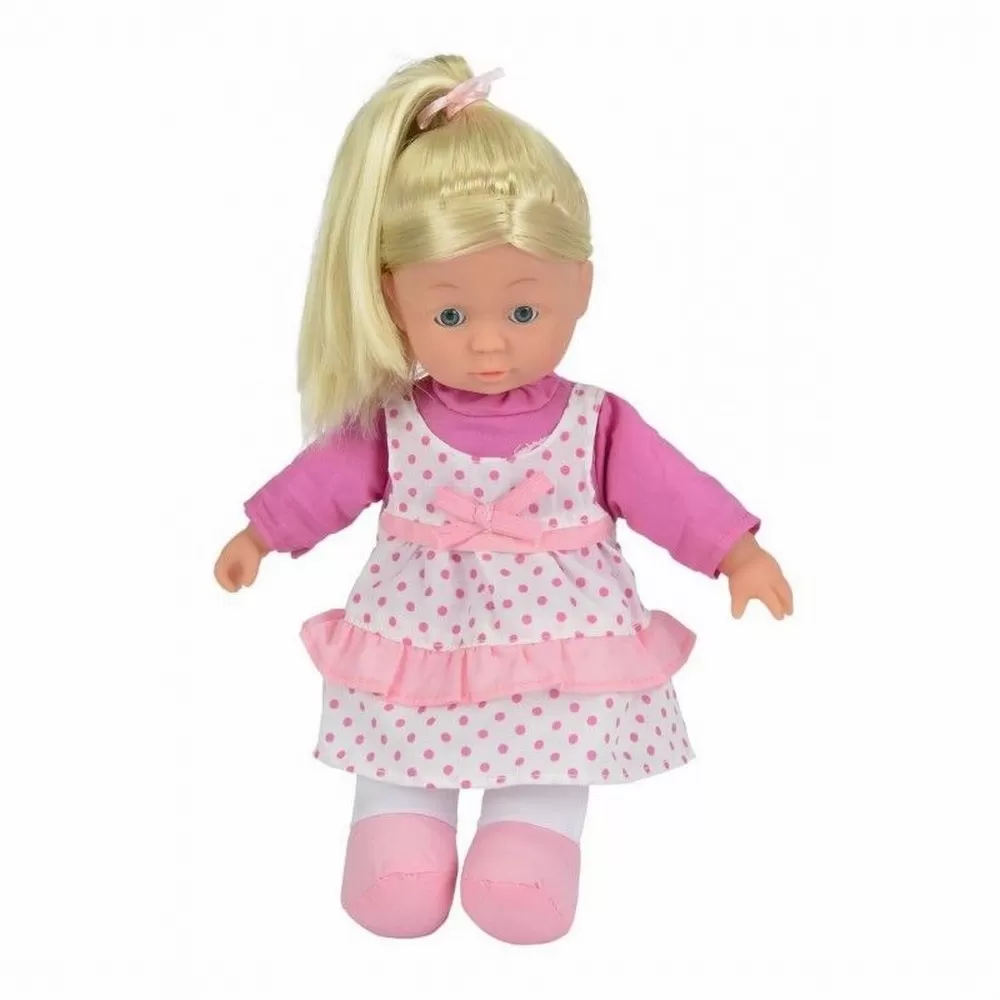 Papusa soft 30cm cu hainute roz, varsta de la 2 ani la 10 ani [2]