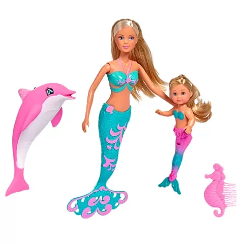 Papusi steffi si evi sirene cu delfin [2]