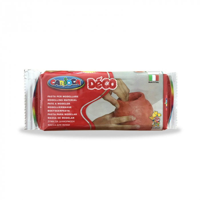 Lut teracota pentru modelaj, 500gr Carioca Deco, culoare maro. [2]