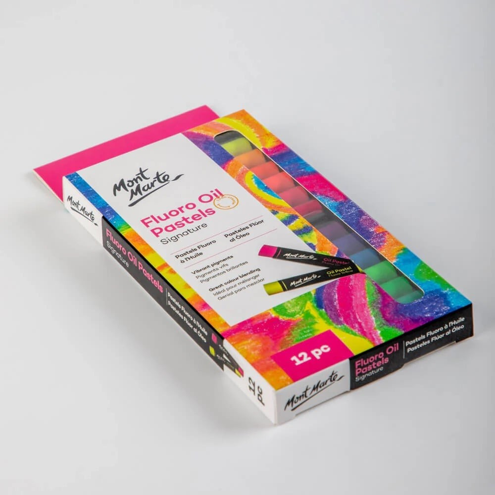 Pastel ulei fluoro Mont Marte 12 buc/set [3]