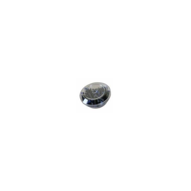 Patroane cerneala scurte (rezerve) Cresco 80048, cerneala albastra, cutie plastic OZN cu 50 buc [2]