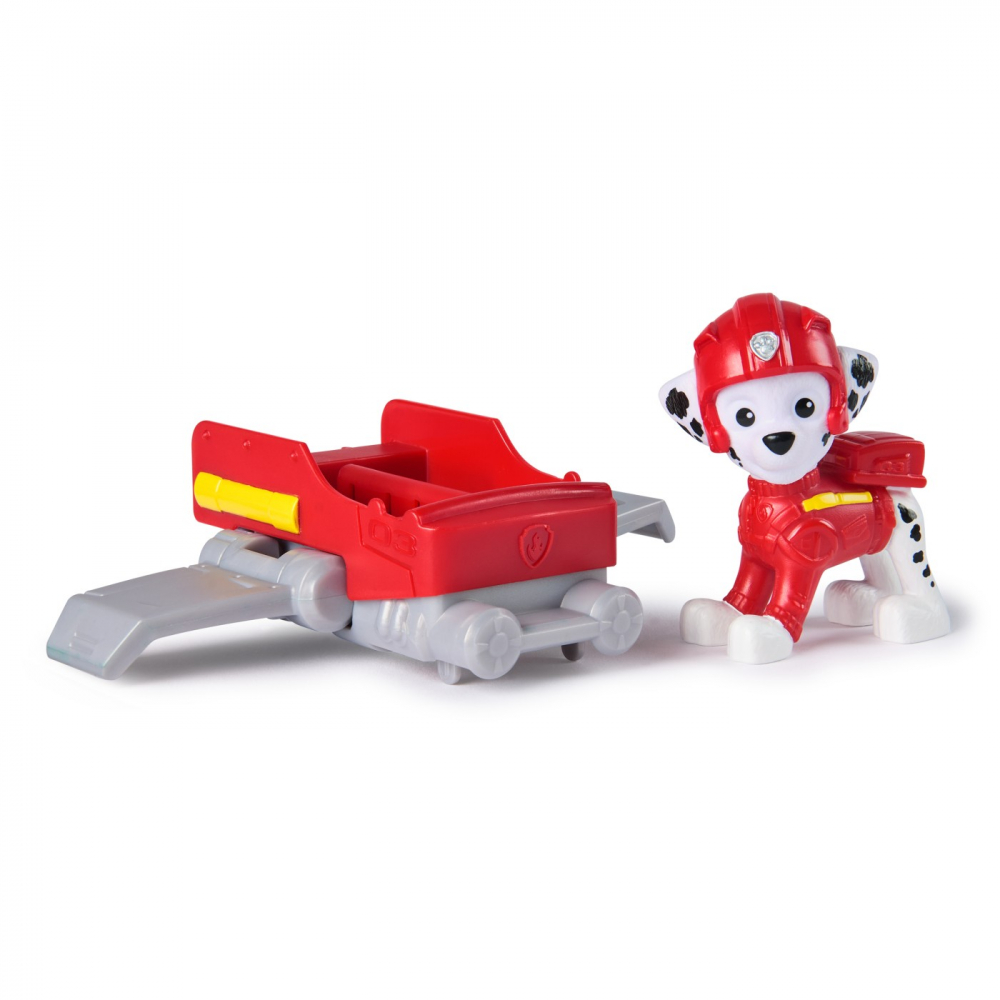 Patrula catelusilor action pups set vehicul de salvare hoverboard si figurina marshall 5 cm, varsta de la 3 ani la 8 ani [2]
