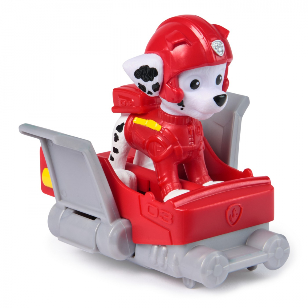 Patrula catelusilor action pups set vehicul de salvare hoverboard si figurina marshall 5 cm, varsta de la 3 ani la 8 ani [7]