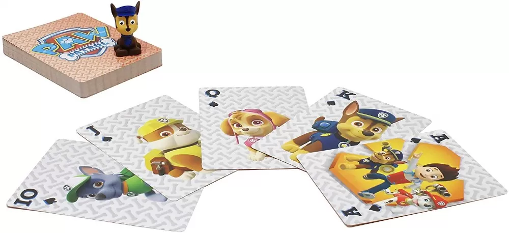  patrula catelusilor carti de joc jumbo cu figurina in cutie de metal, copii 6 ani pana la +15 ani [2]