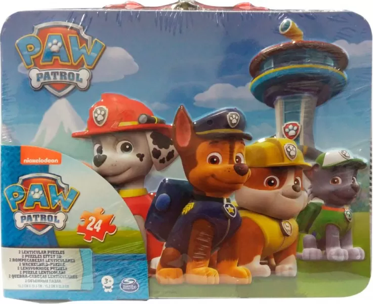 Patrula catelusilor, 2 jocuri puzzle 3D cu 24 piese, in gentuta [2]