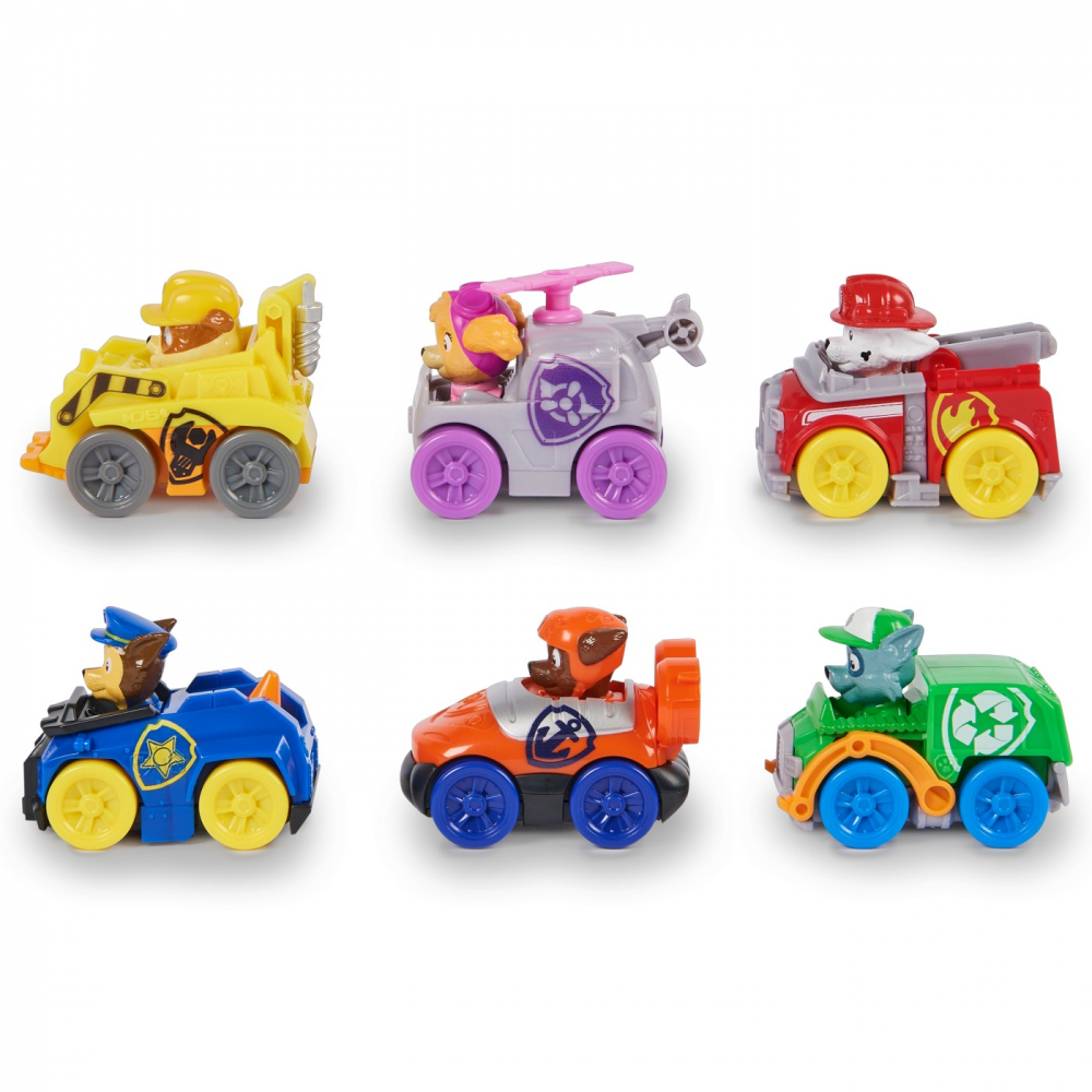 Patrula catelusilor pup squad racers pachet cadou 6 vehicule de baza [3]