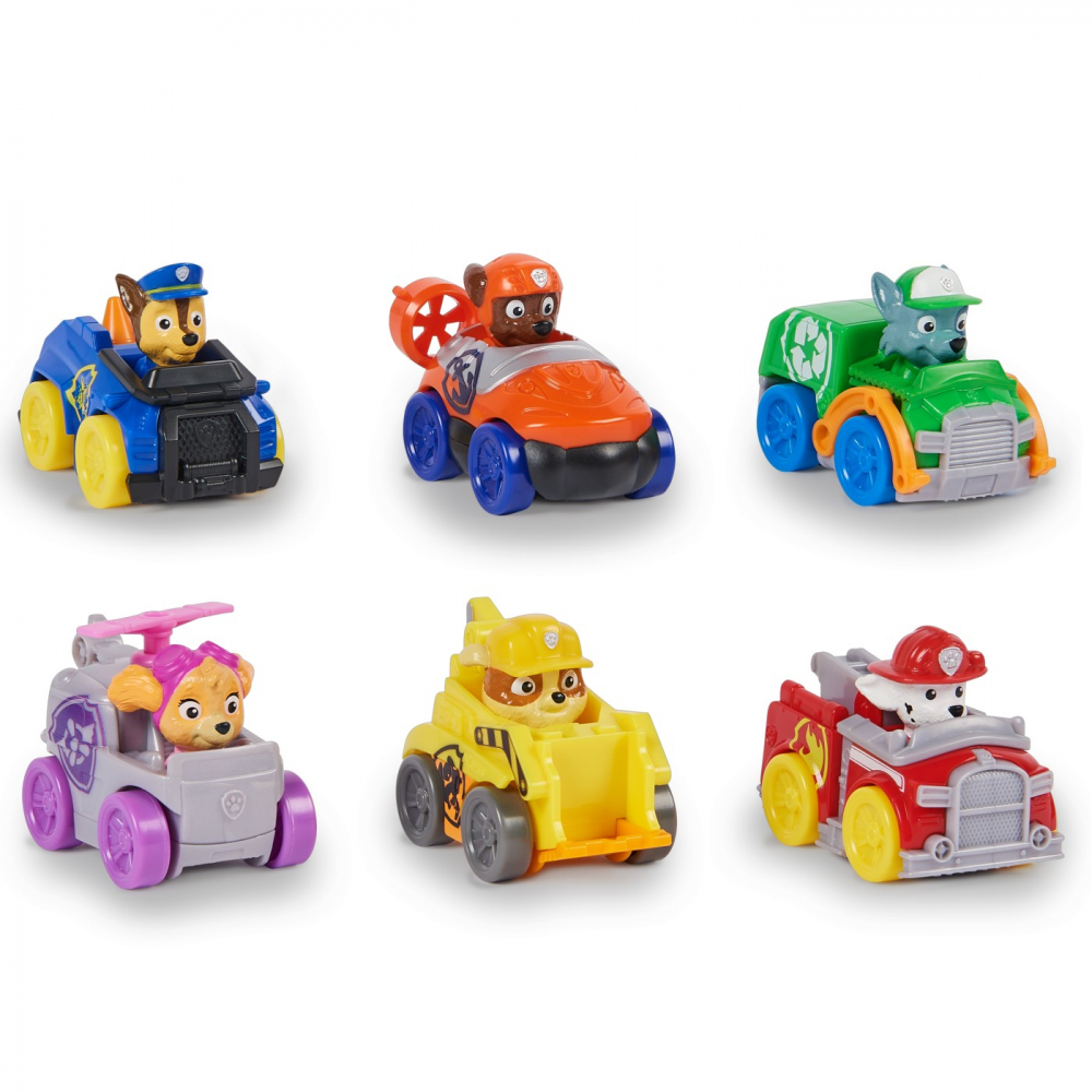 Patrula catelusilor pup squad racers pachet cadou 6 vehicule de baza [4]