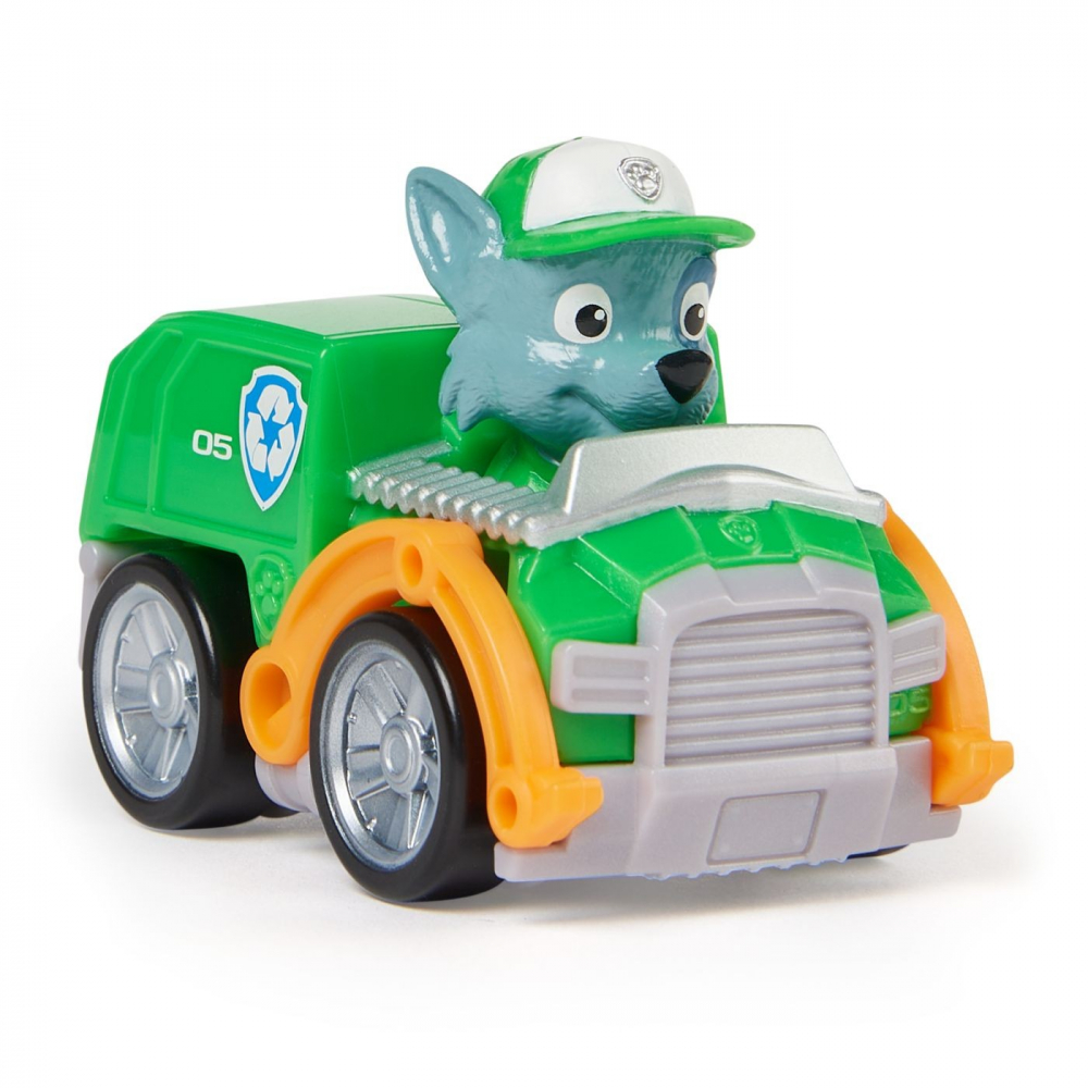 Patrula catelusilor pup squad racers vehicul cu figurina rocky, varsta de la 3 ani la 7 ani [2]