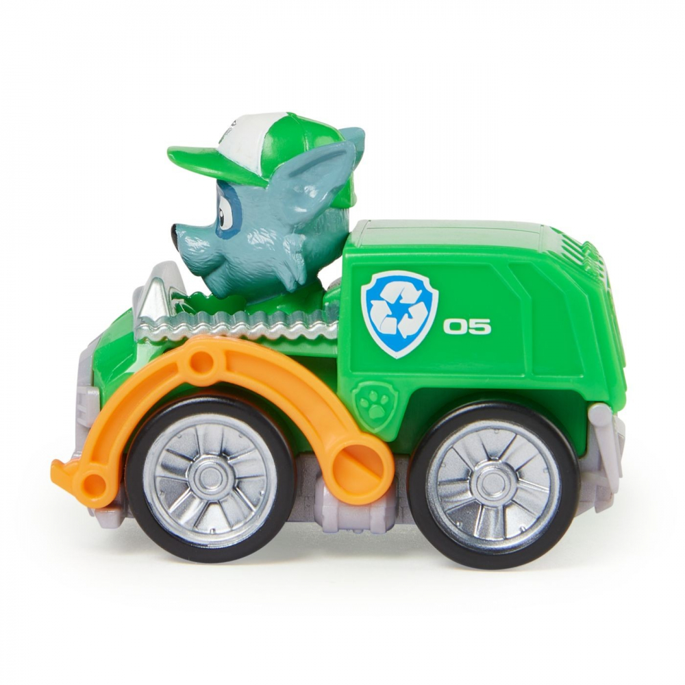 Patrula catelusilor pup squad racers vehicul cu figurina rocky, varsta de la 3 ani la 7 ani [4]