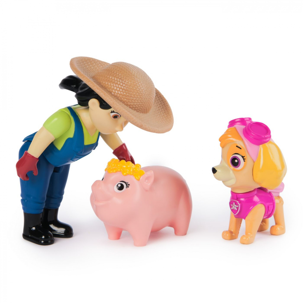 Patrula catelusilor set figurine eroi de salvare skye si farmer yumi, varsta de la 3 ani la 8 ani [5]