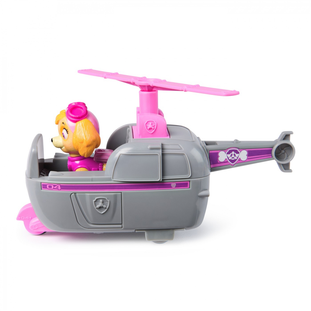 Patrula catelusilor set vehicul de baza elicopter si figurina skye, varsta de la 3 ani la 9 ani [7]