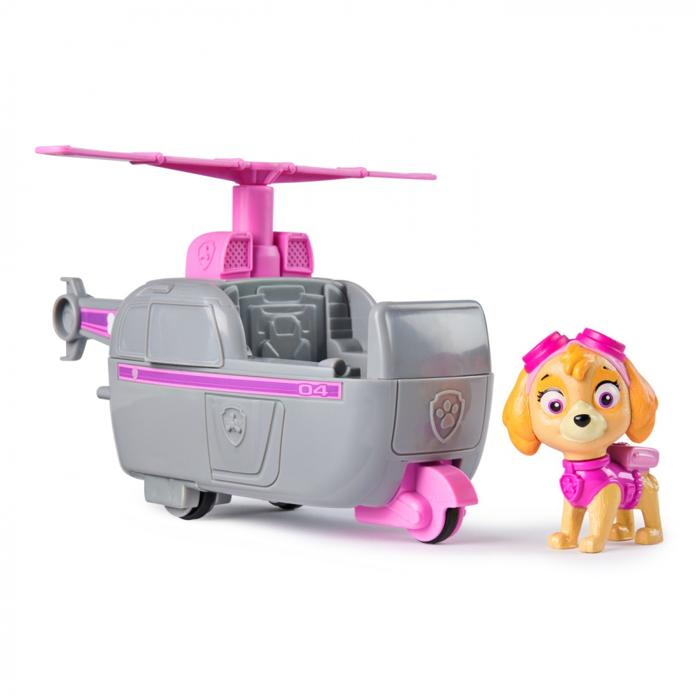 Patrula catelusilor set vehicul de baza elicopter si figurina skye, varsta de la 3 ani la 9 ani [2]