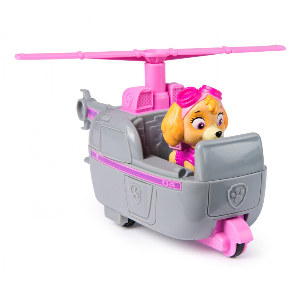 Patrula catelusilor set vehicul de baza elicopter si figurina skye, varsta de la 3 ani la 9 ani [6]