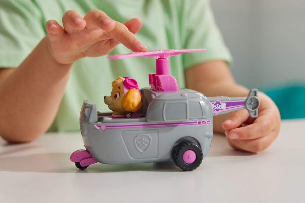 Patrula catelusilor set vehicul de baza elicopter si figurina skye, varsta de la 3 ani la 9 ani [4]