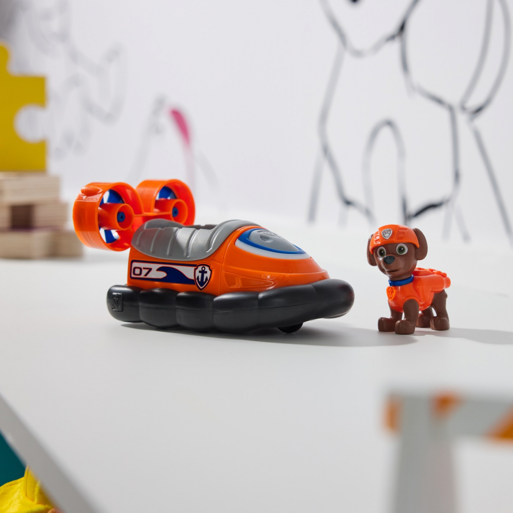 Patrula catelusilor set vehicul de baza hovercraft si figurina zuma, varsta de la 3 ani la 9 ani [5]
