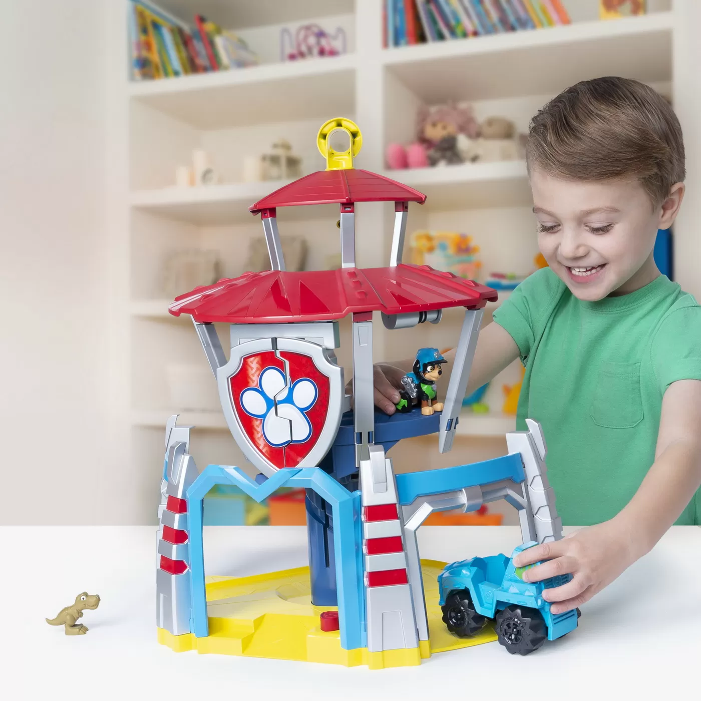 Patrula catelusilor turnul de control dino cu vehicul si catelus exclusiv rex [9]