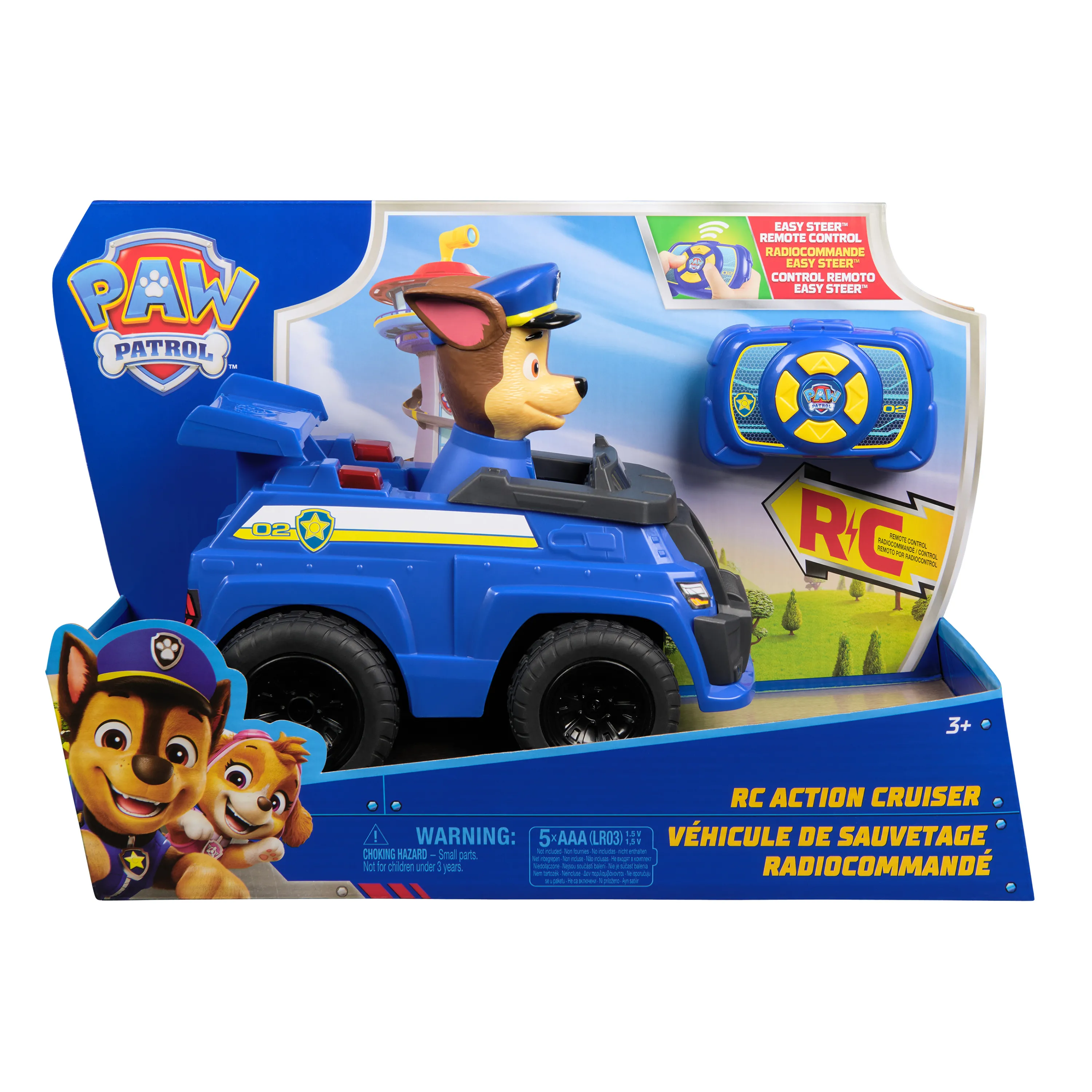 Patrula catelusilor vehicul cu telecomanda action cruiser si figurina chase, copii 3 ani-7 ani [1]