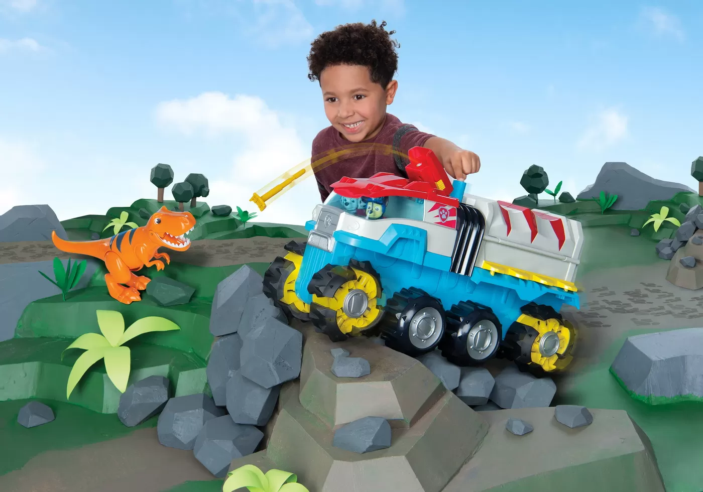 Patrula catelusilor vehicul de patrulare dino patroller motorizat [6]