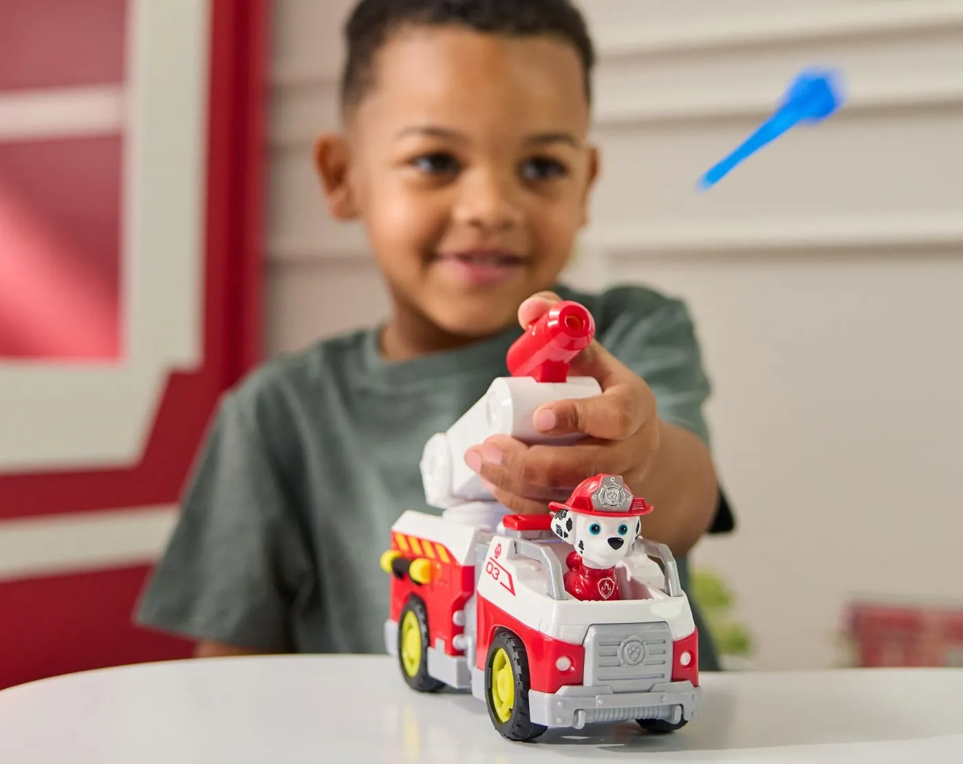 Patrula catelusilor vehicul de salvare masina de pompieri si figurina marshall, copii 3 ani-7 ani [4]