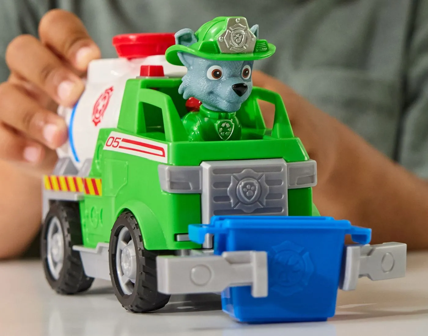 Patrula catelusilor vehicul de salvare masina de pompieri si figurina rocky, copii 3 ani-7 ani [6]