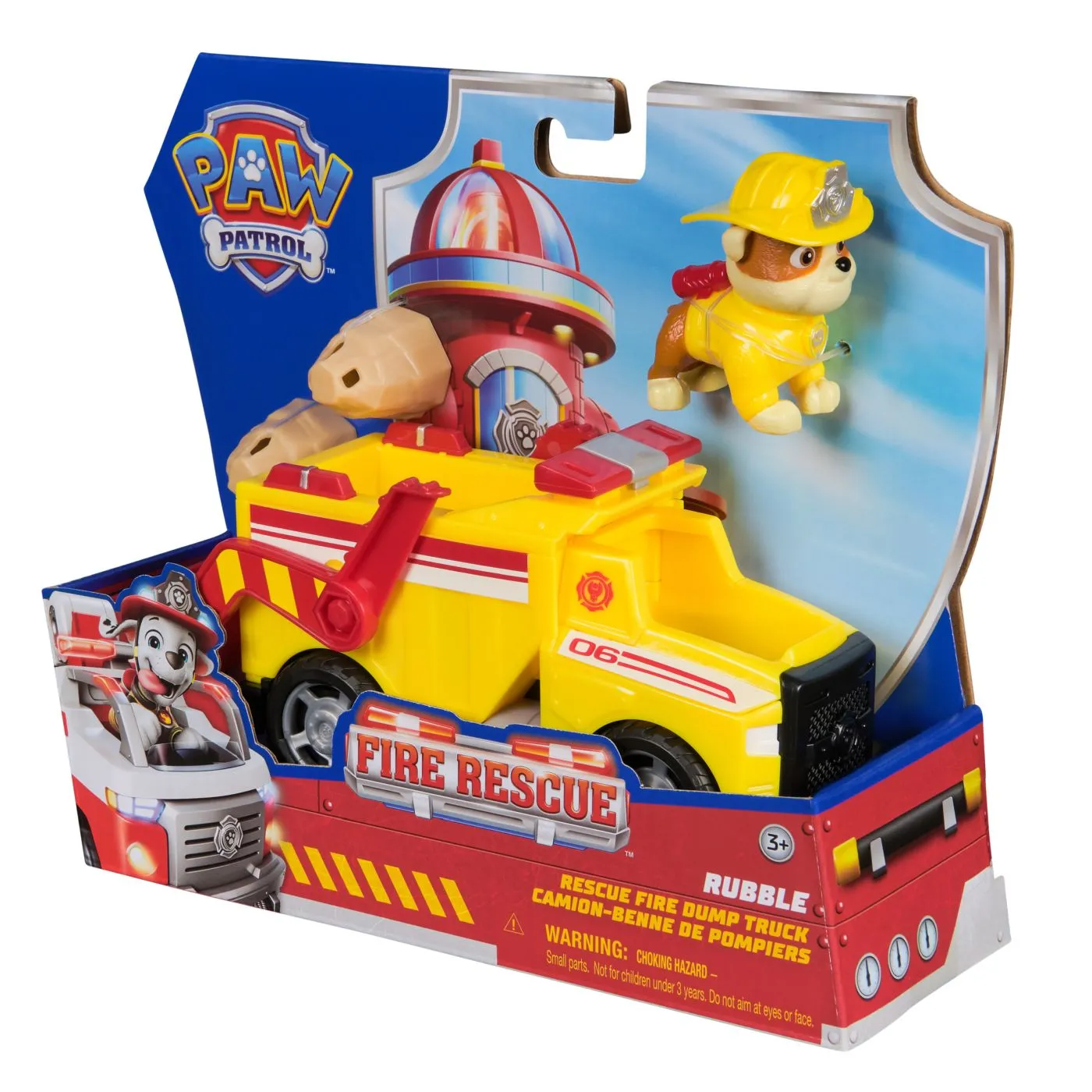Patrula catelusilor vehicul de salvare masina de pompieri si figurina rubble, copii 3 ani-7 ani [1]