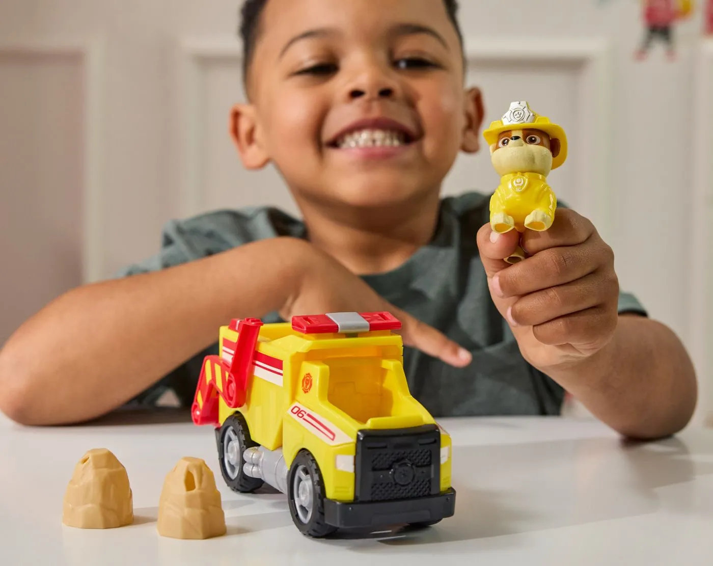 Patrula catelusilor vehicul de salvare masina de pompieri si figurina rubble, copii 3 ani-7 ani [3]
