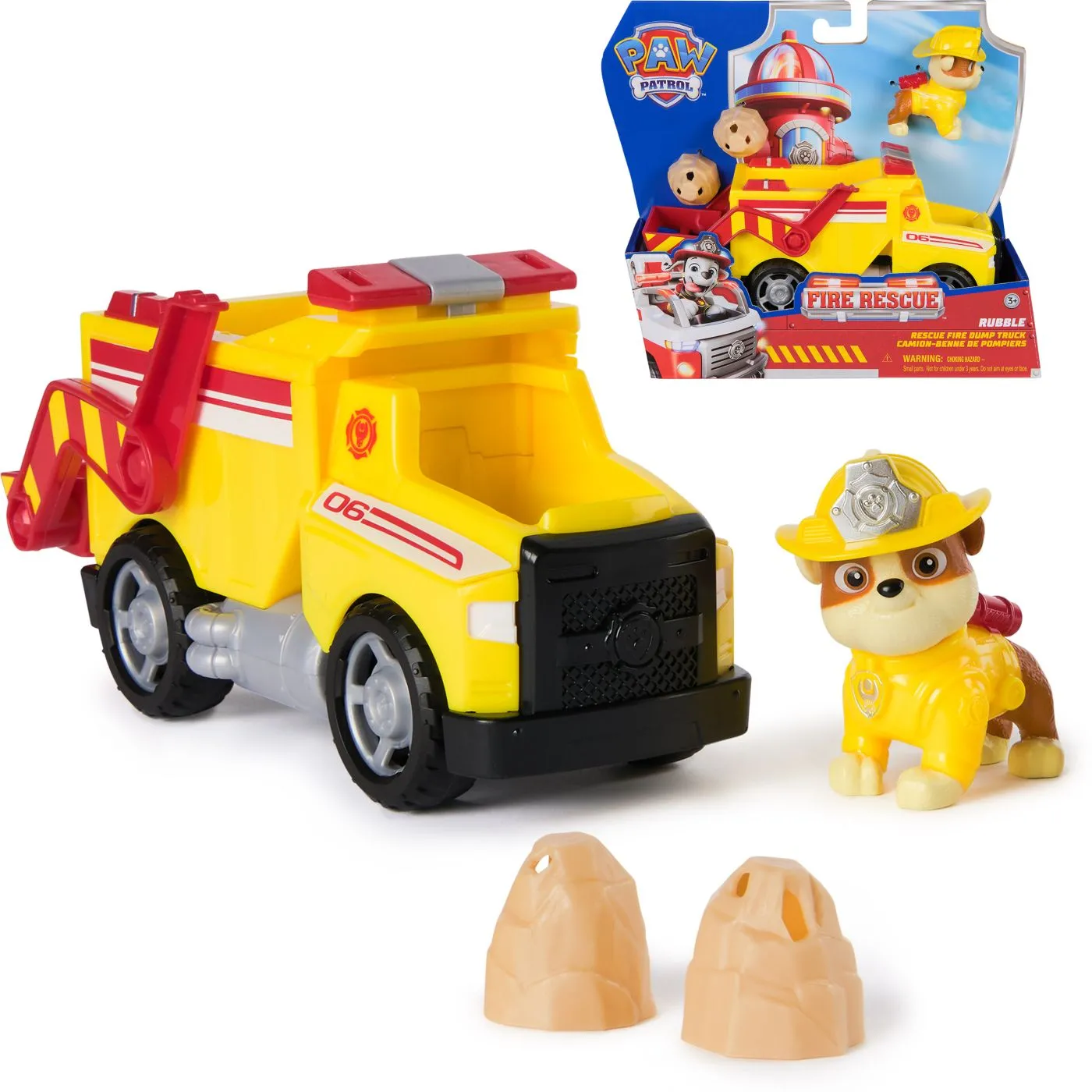 Patrula catelusilor vehicul de salvare masina de pompieri si figurina rubble, copii 3 ani-7 ani [7]