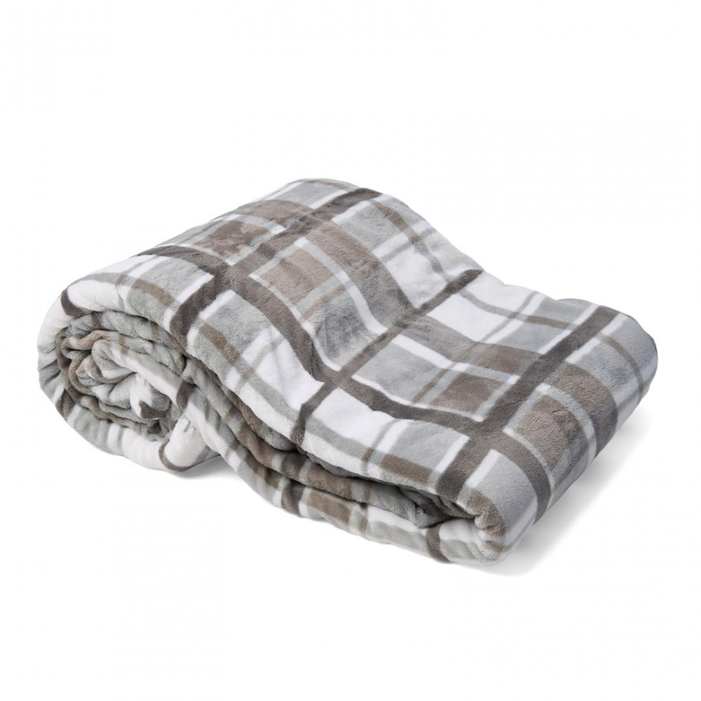 Patura blanita carouri gri 160x200 cm [2]