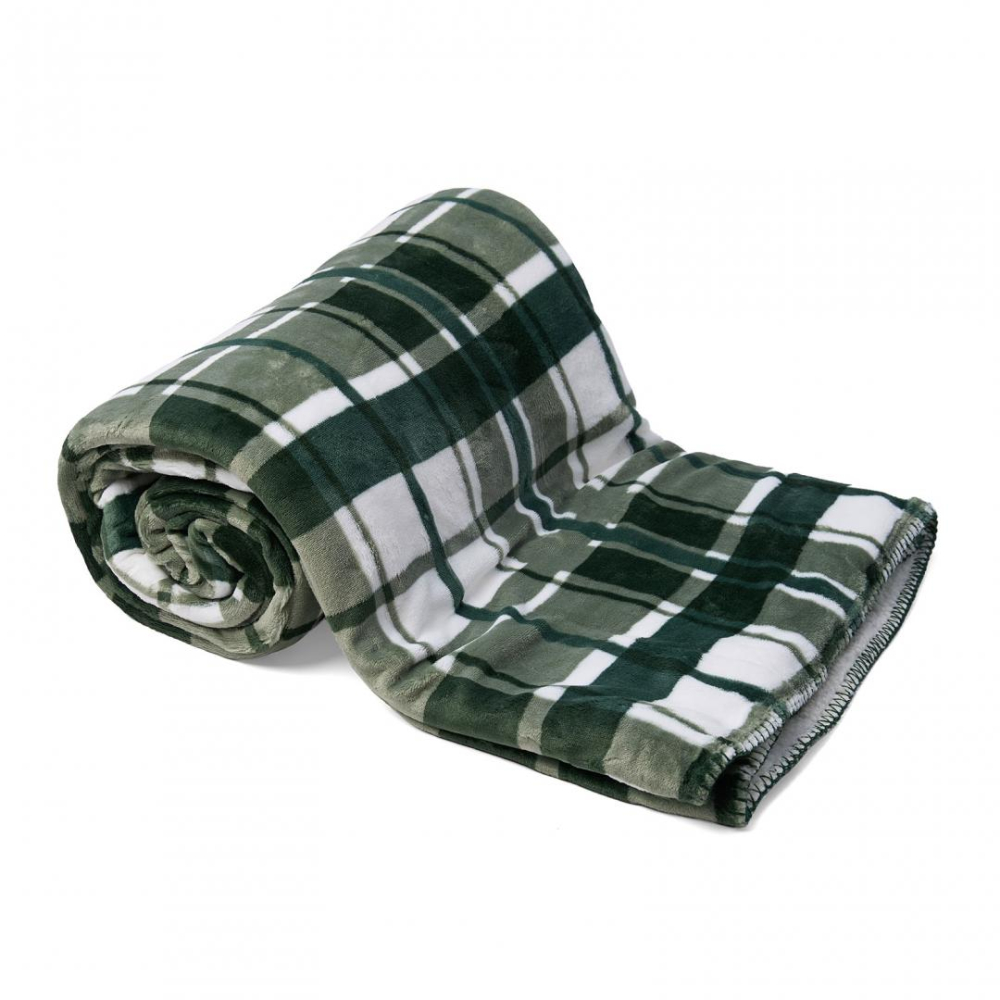 Patura blanita carouri verde 200x220 cm [2]