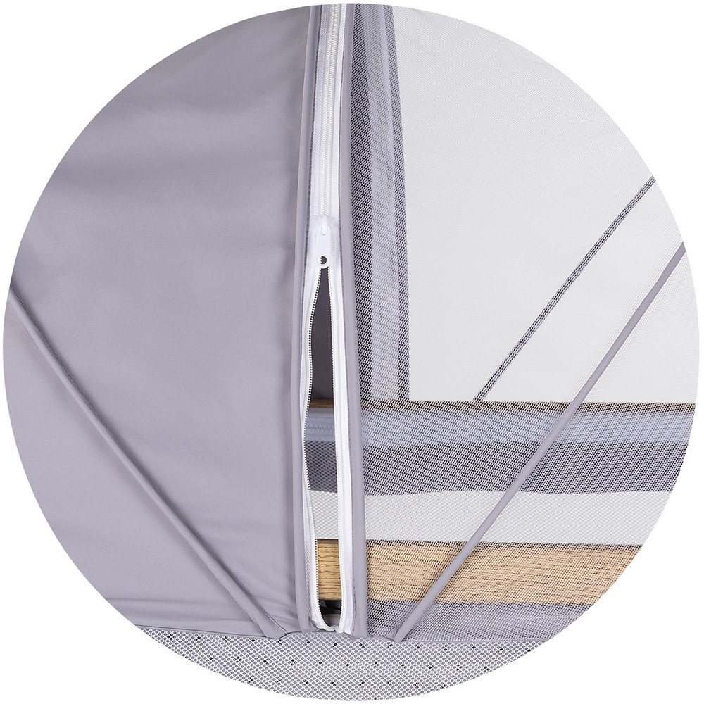 Patut co-sleeper Chipolino Charisma cu laterala culisanta platinum wood [8]