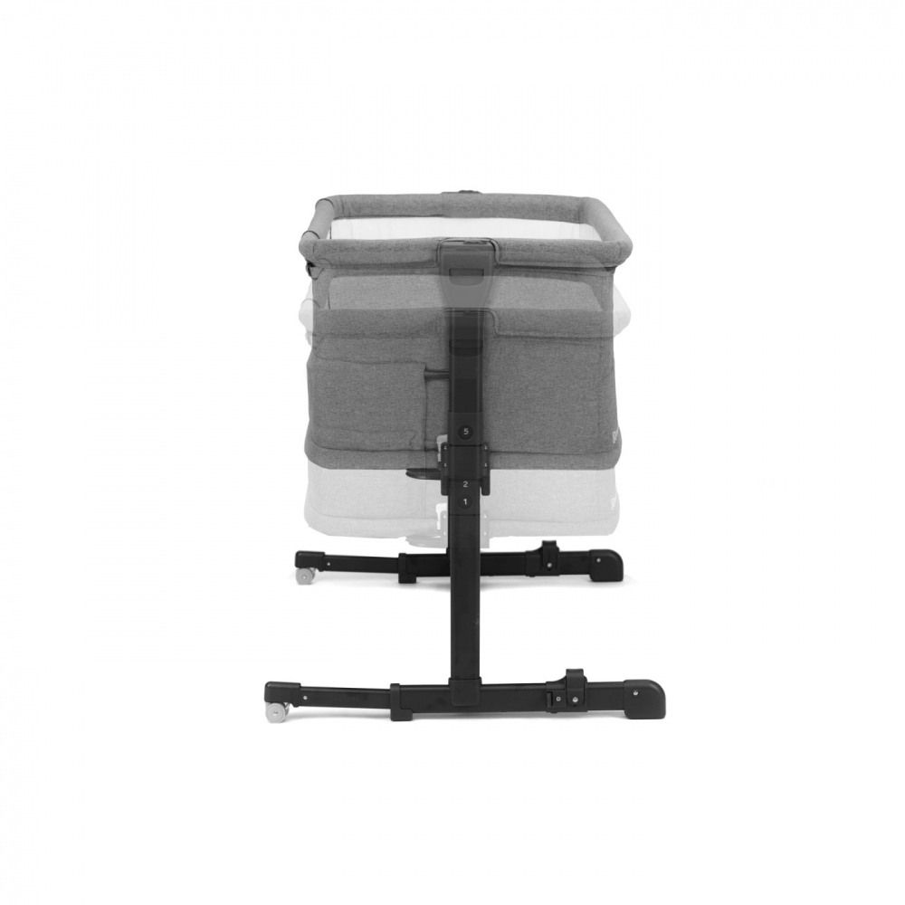 Patut co-sleeper kinderkraft neste grow, gri inchis, varsta de la 0 luni la 9 luni [3]