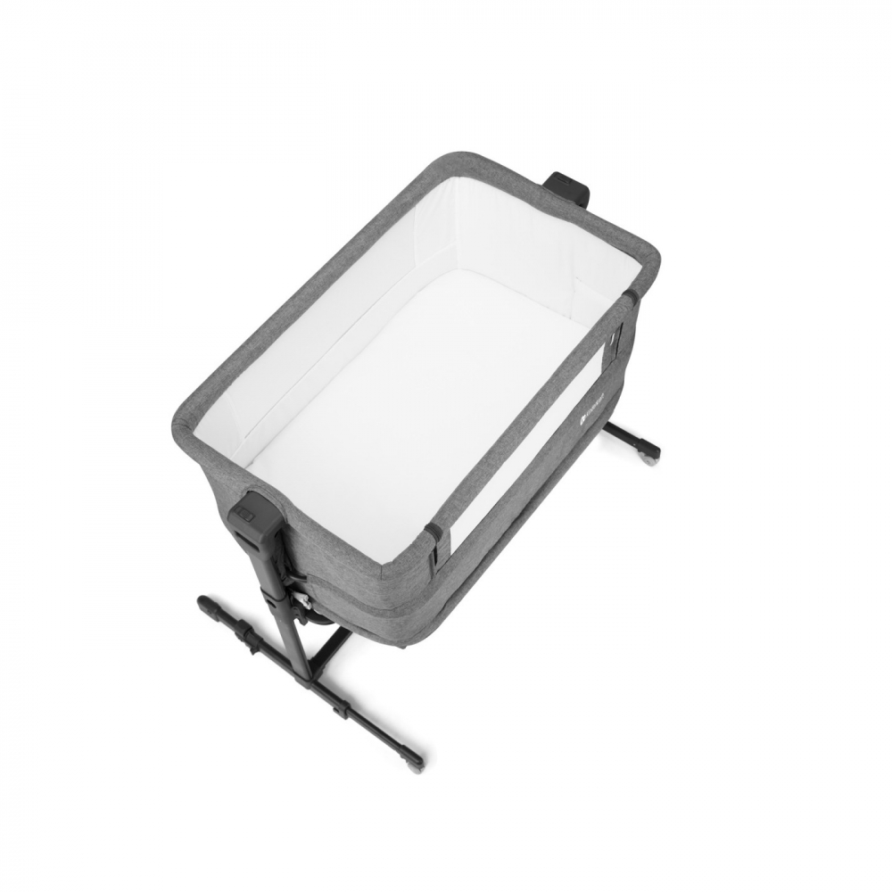 Patut co-sleeper kinderkraft neste grow, gri inchis, varsta de la 0 luni la 9 luni [4]