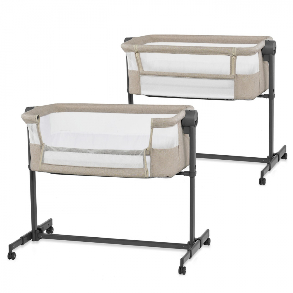 Patut co-sleeper kinderkraft neste up 2, bej, varsta de la 0 luni la 9 luni [2]