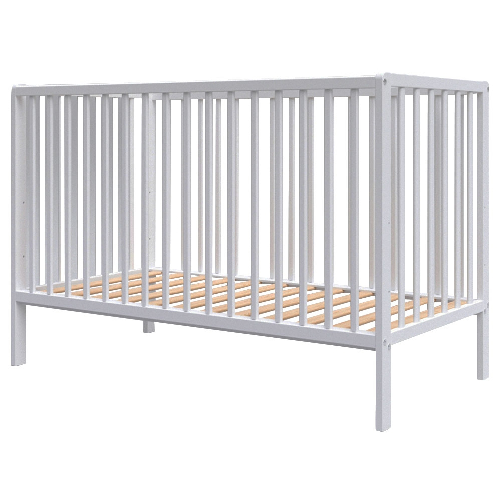 Patut copii din lemn Hubners Dominic 120x60 cm alb [2]