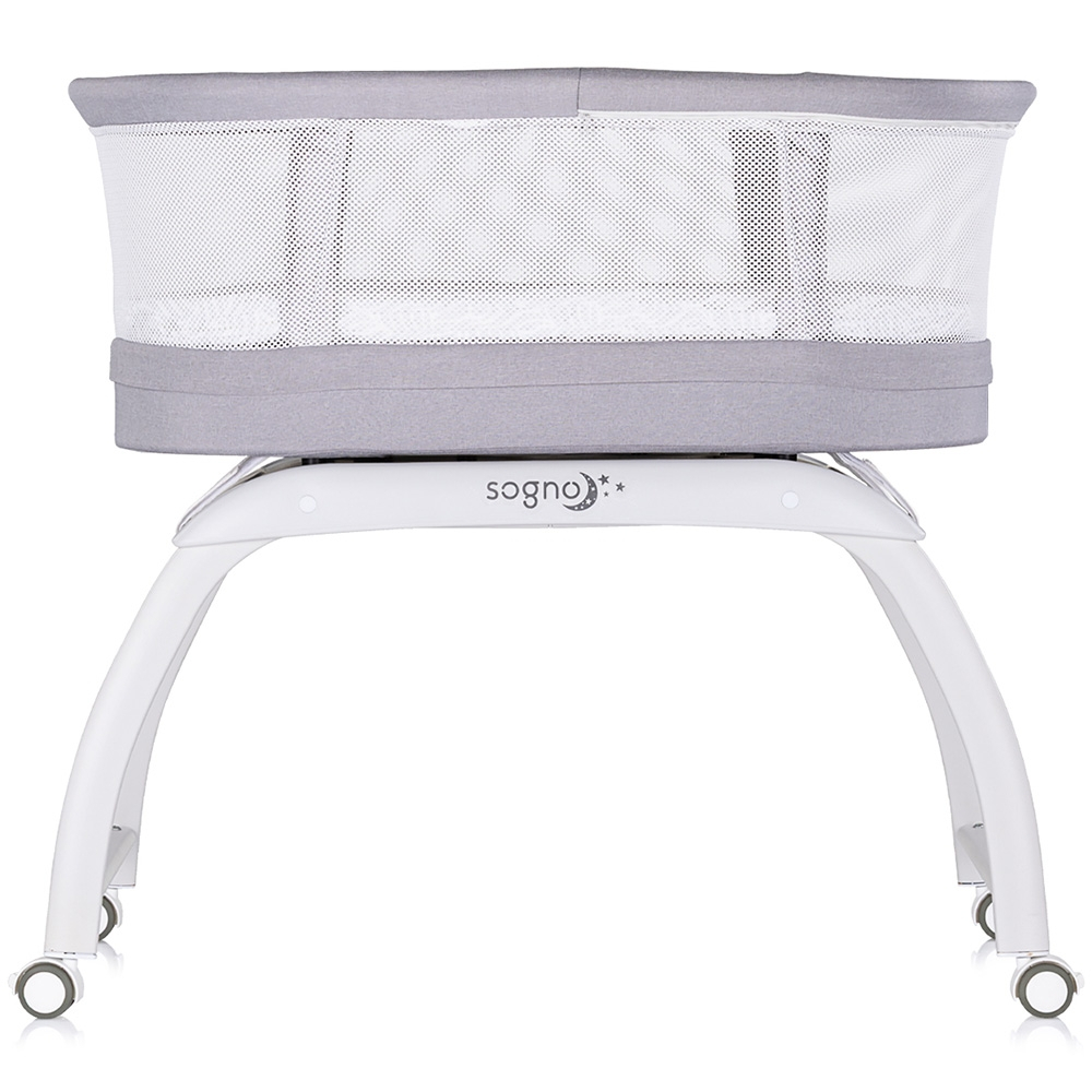 Patut cu leganare si cantar integrat Chipolino Sogno 2 in 1 grey [4]