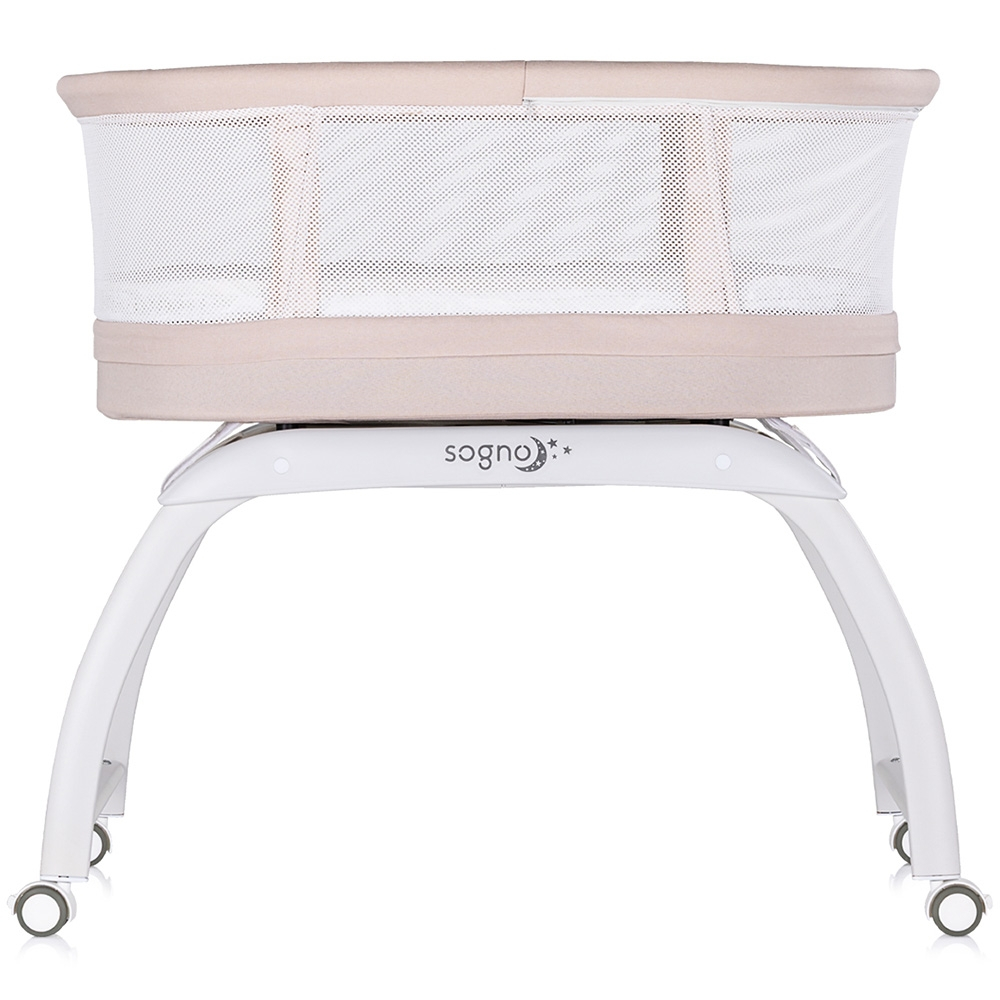 Patut cu leganare si cantar integrat Chipolino Sogno 2 in 1 macadamia [4]