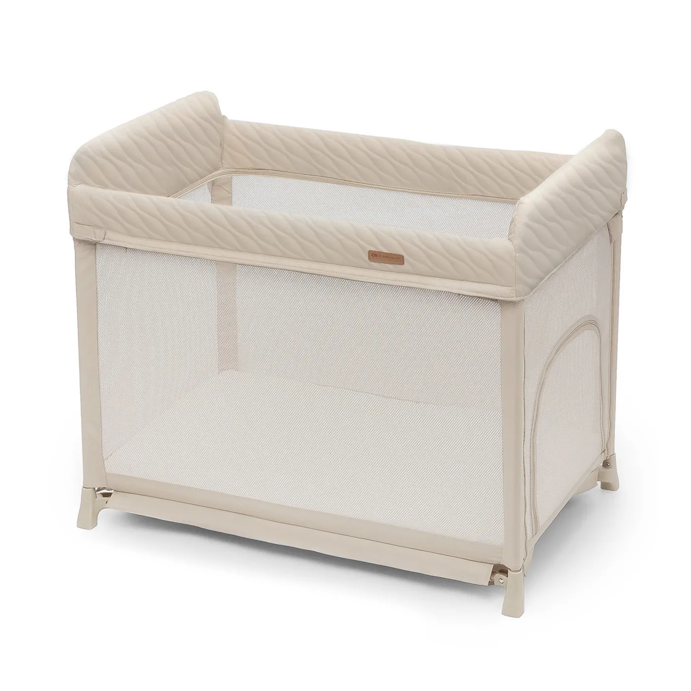 Patut de calatorie kinderkraft moon dream, beige, copii varsta 0 luni pana la 3 ani [5]